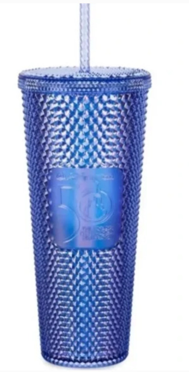 Starbucks Disney 50th Anniv. Studded Tumbler 24oz Venti Iridescent Blue/Purple - Picture 1 of 7